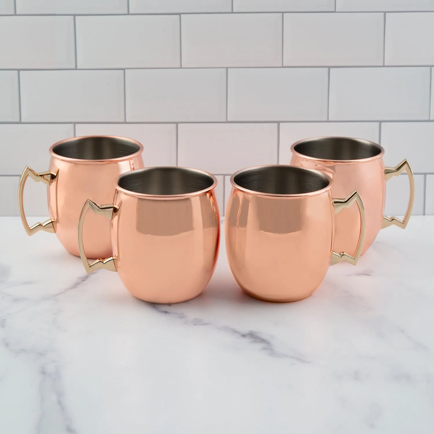 20 Oz Copper Moscow Mule Mugs, Set Of 4