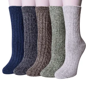 5 Pairs Comfortable Daily Wear Socks – Warmth and Comfort