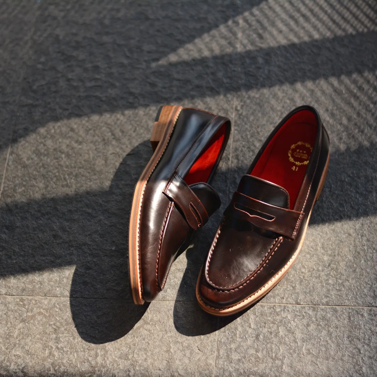 509 Penny Loafer DarkBrown - Wooden Sole x SuedeLamb