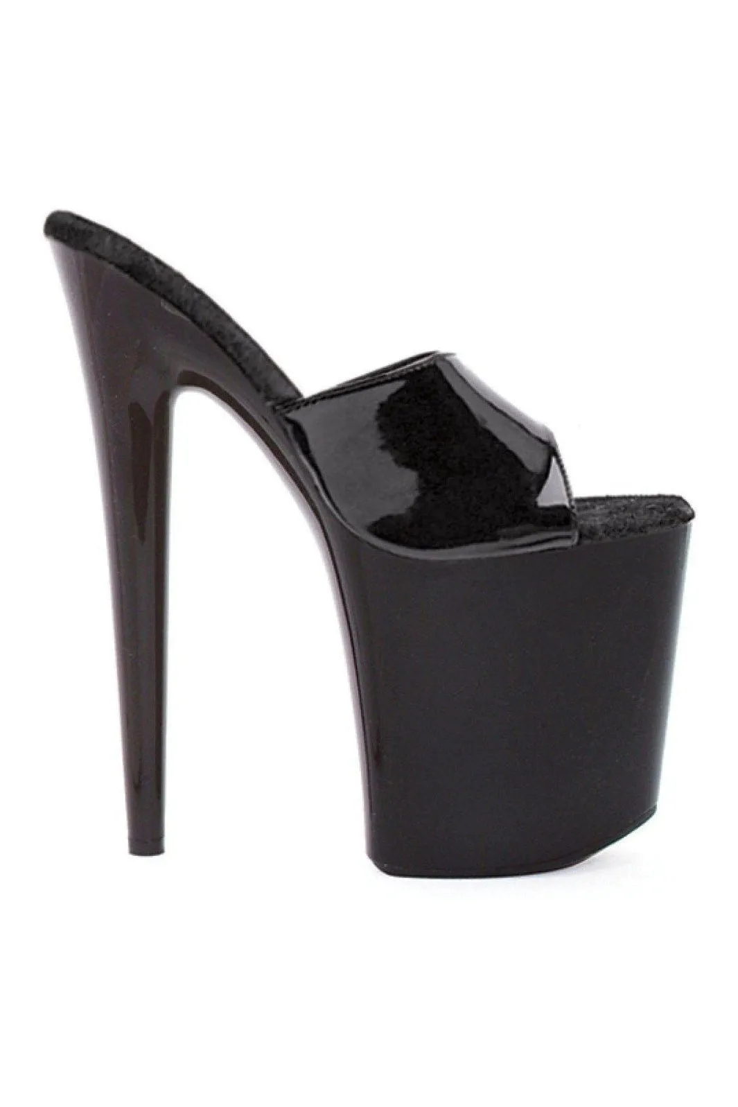 850-VANITY Stripper Slide | Black Patent