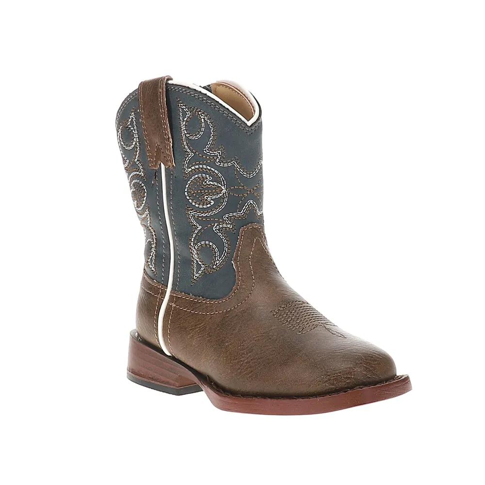 Ainsley Square Toe Cowboy Boots (Toddler)