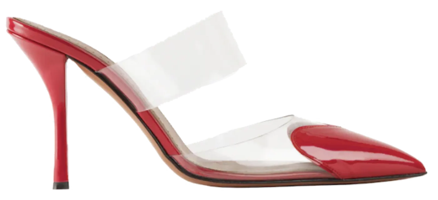 ALAIA COEUR MULE ROUGE LAQUE