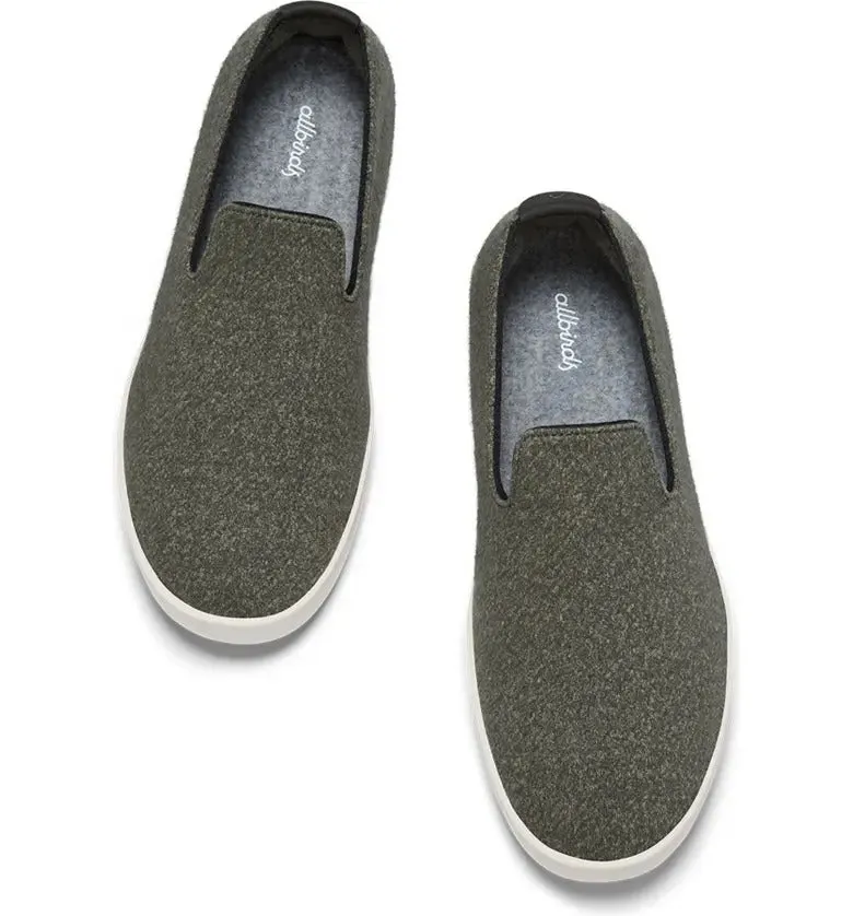 Allbirds - Men's Wool Loungers -  Dark Jungle/ Natural White