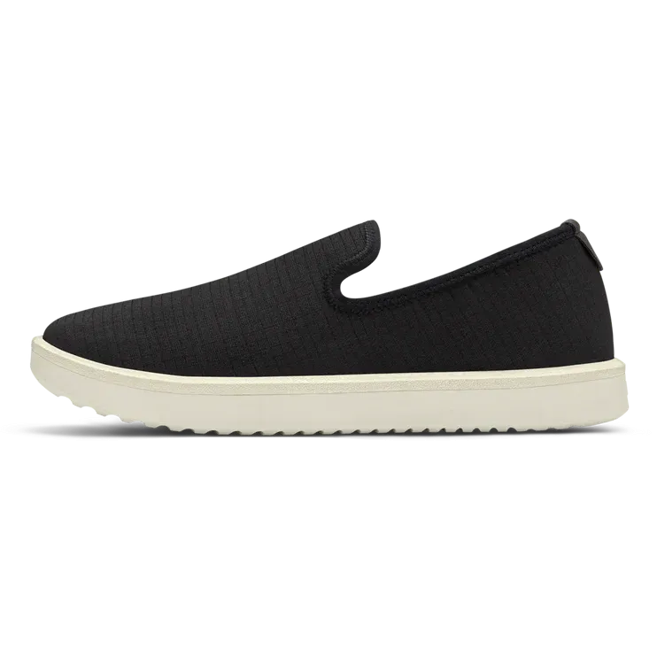 Allbirds - Women's Women's Wool Lounger Woven - Natural Black (Natural White Sole) EX