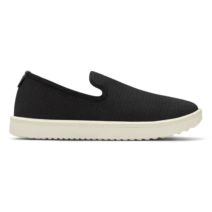 Allbirds - Women's Women's Wool Lounger Woven - Natural Black (Natural White Sole) EX