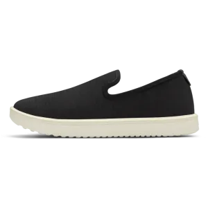 Allbirds - Women's Women's Wool Lounger Woven - Natural Black (Natural White Sole) EX