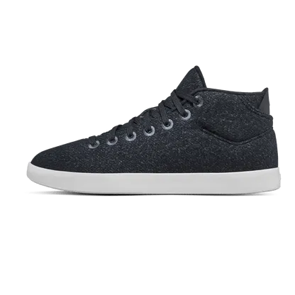 ALLBIRDS Wool Piper Mids - Limited Edition -  Heathered Black (White Sole)