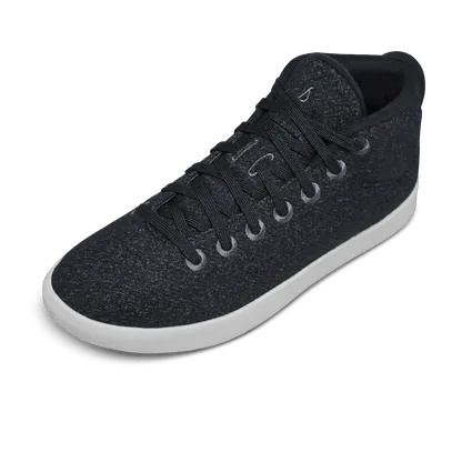 ALLBIRDS Wool Piper Mids - Limited Edition -  Heathered Black (White Sole)