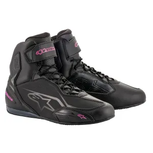 Alpinestars Stella Faster-3 Motorcycle Racing Shoes Black Fuchsia