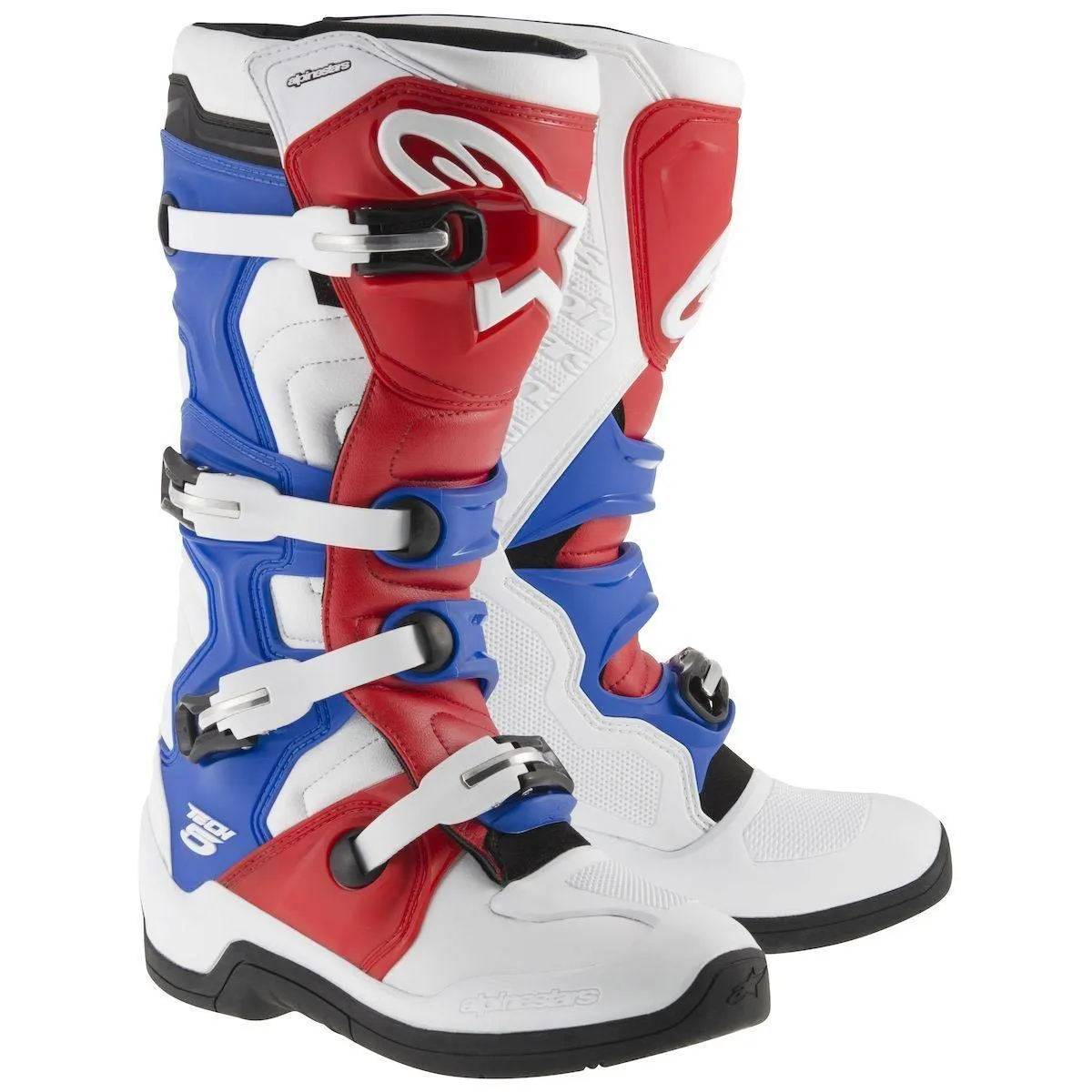 Alpinestars Tech 5 Men's White/Red/Blue Motocross Boots