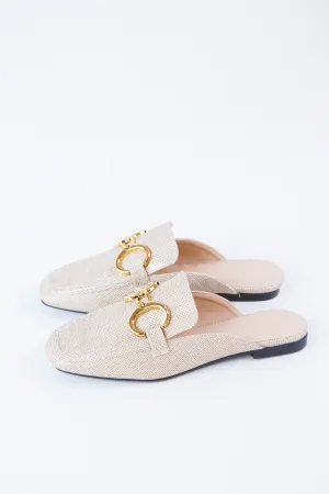 Andromeda Flat Mule, Gold | ShuShop