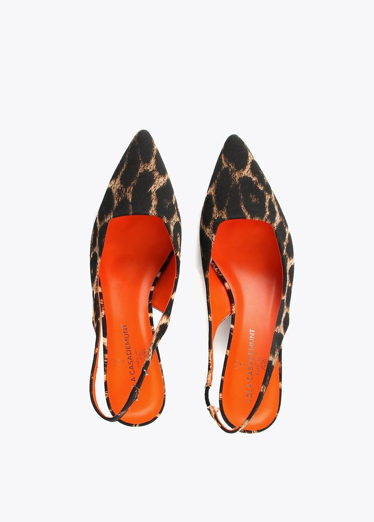 Animal print mule shoes