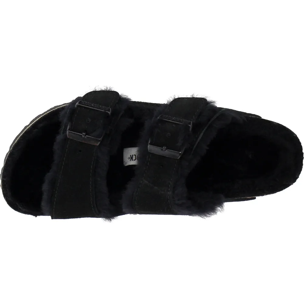 Arizona Shearling Suede Footbed Sandals