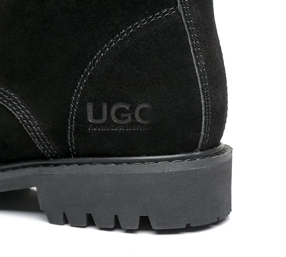 AUSTRALIAN SHEPHERD® UGG Boots Women Sheepskin Wool Lace Up Chunky Mina