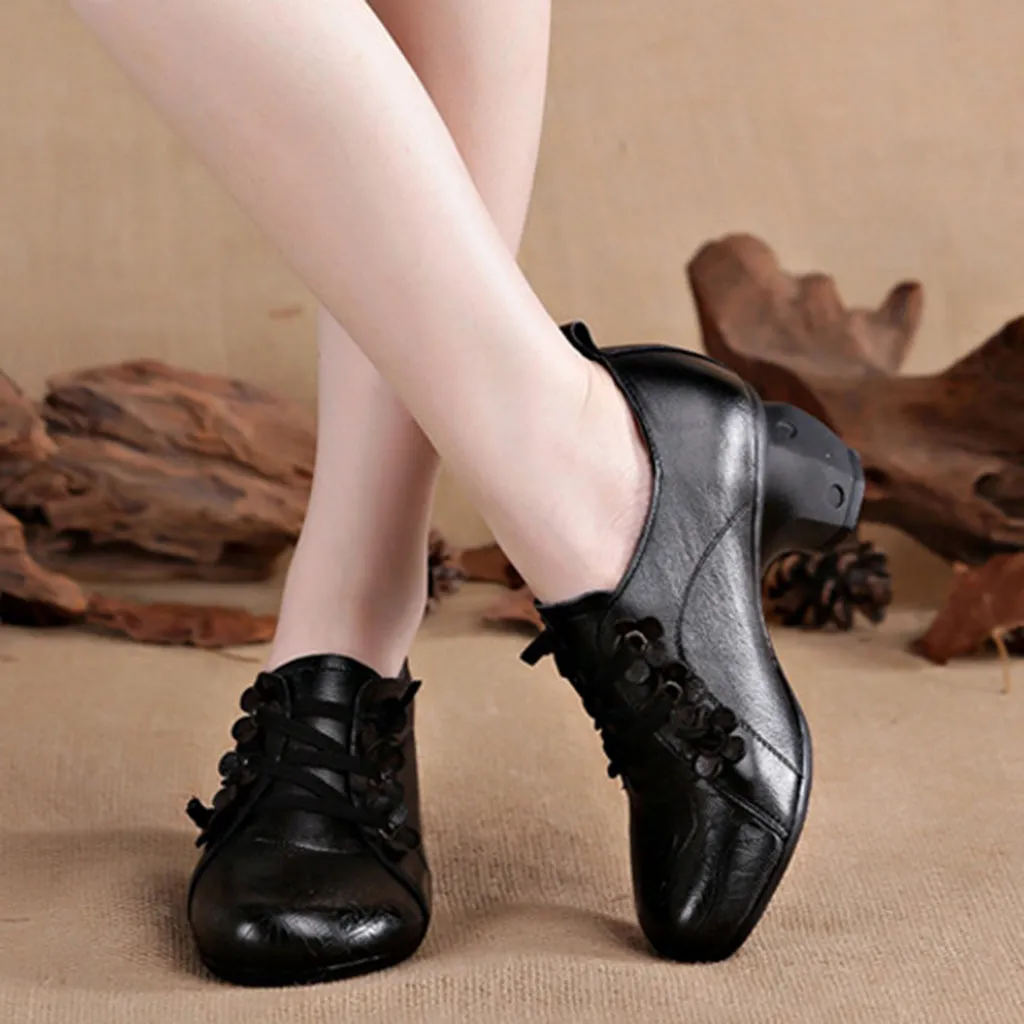 Autumn Winter Handmade Leather Casual Retro Vintage Shoes | Gift Shoes