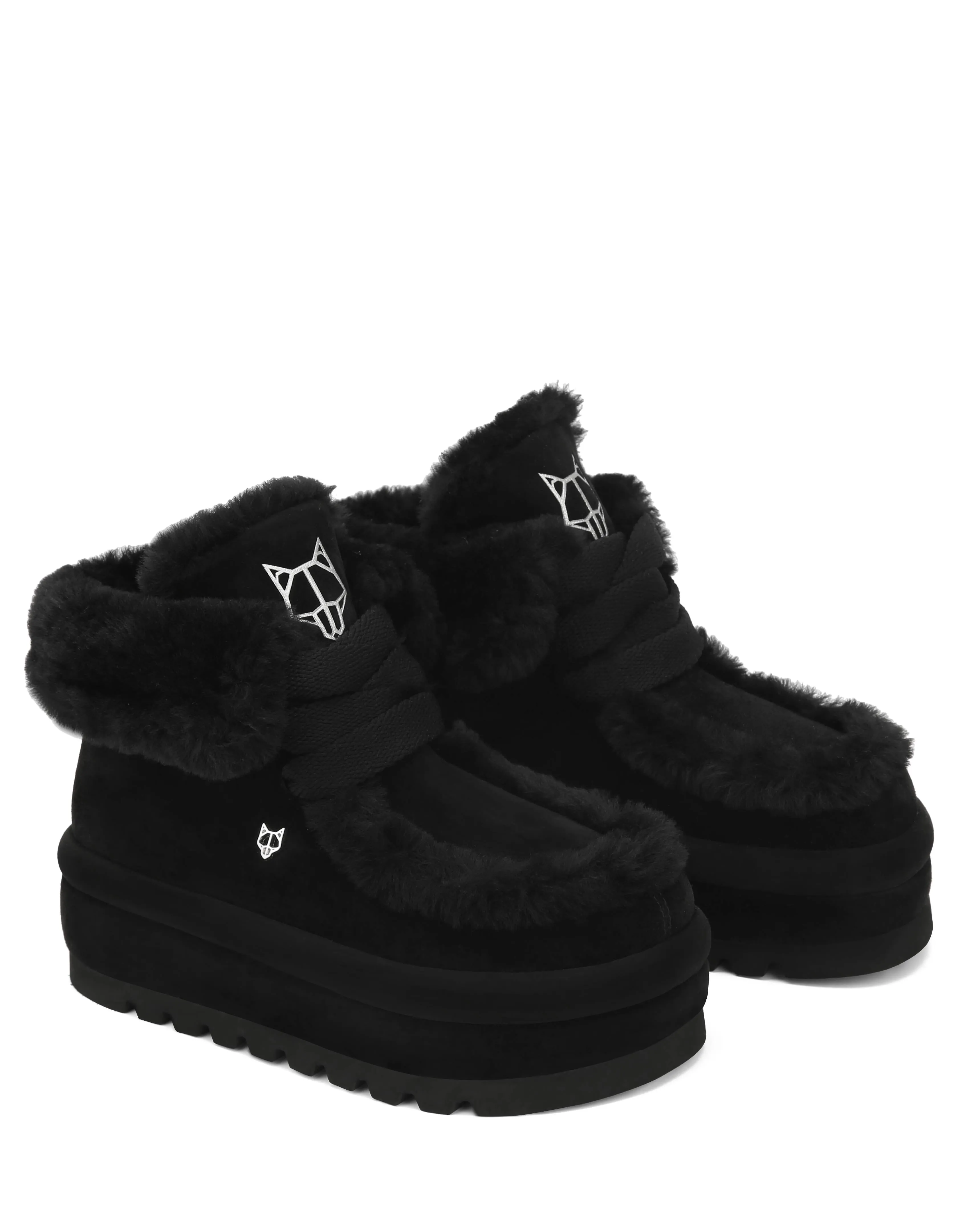 Bambi Black Suede/Shearling