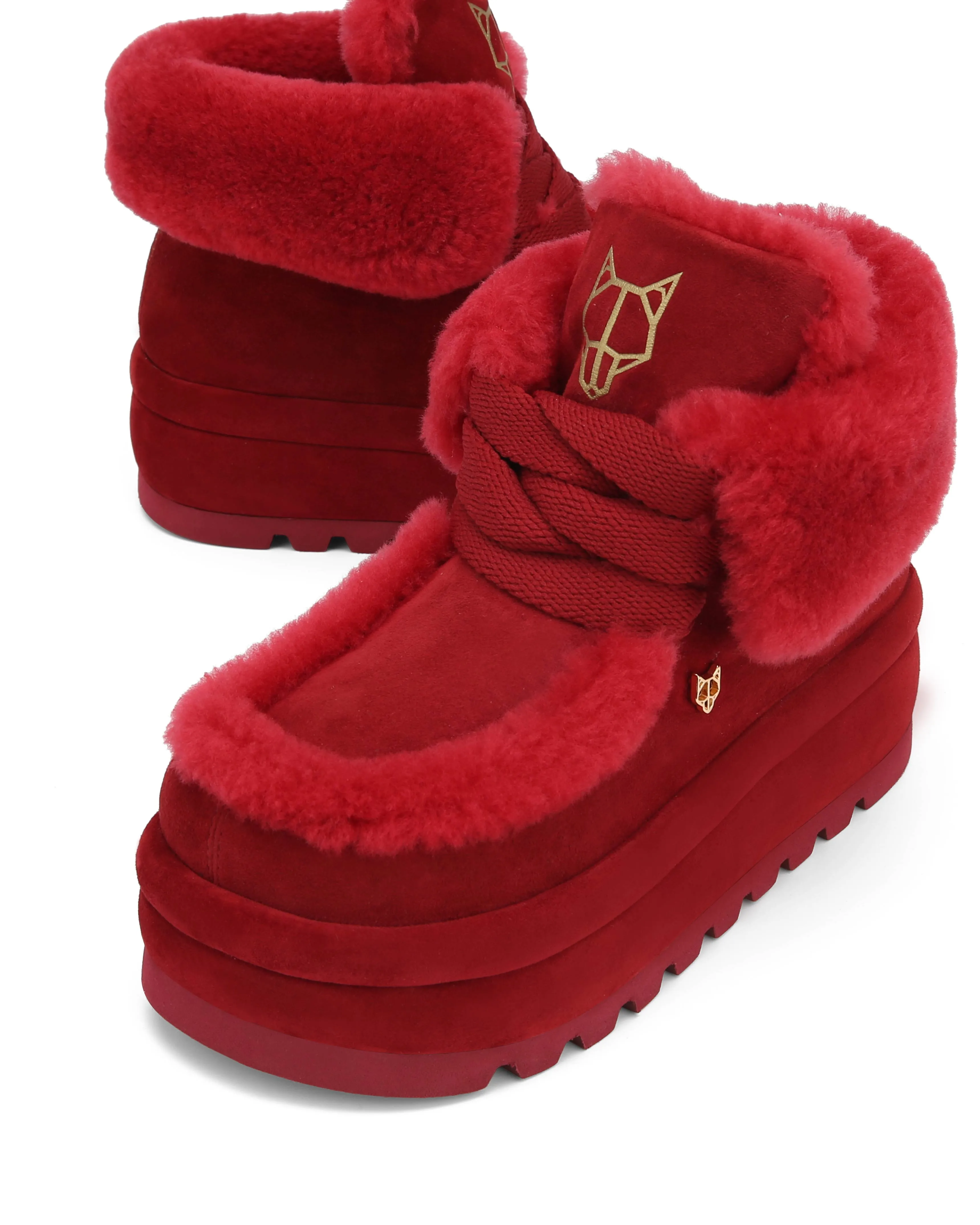 Bambi Burgundy Suede/Shearling