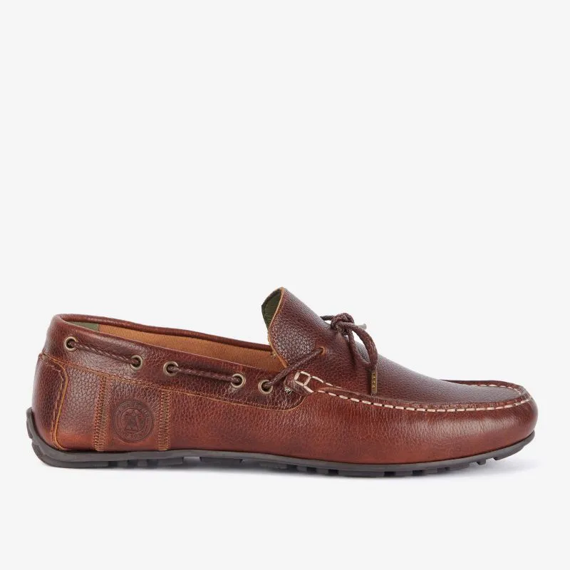 Barbour Jenson Leather Mens Driving Shoe - Cognac