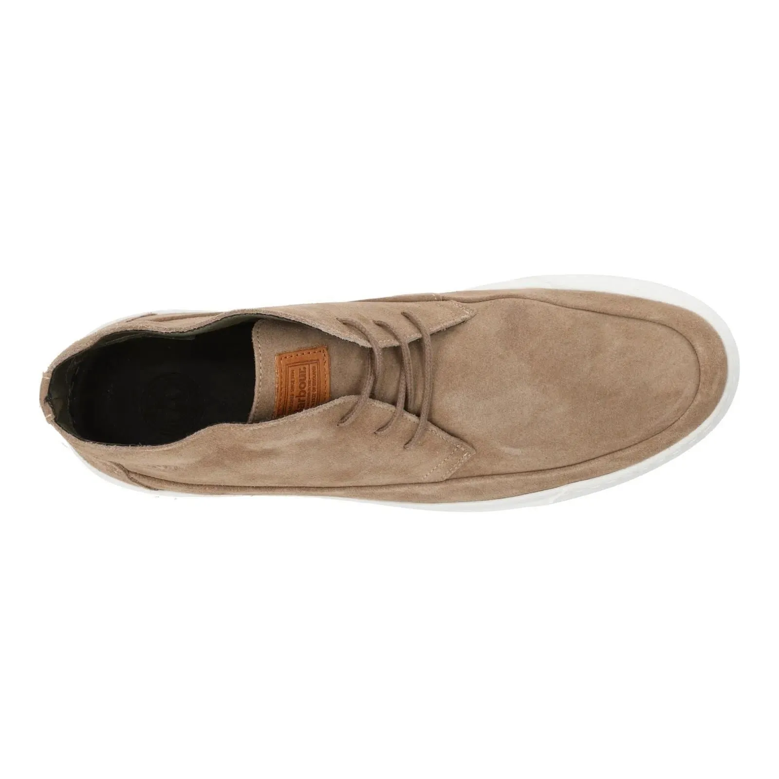 BARBOUR Mason Driving Shoes Lace Up Suede Beige