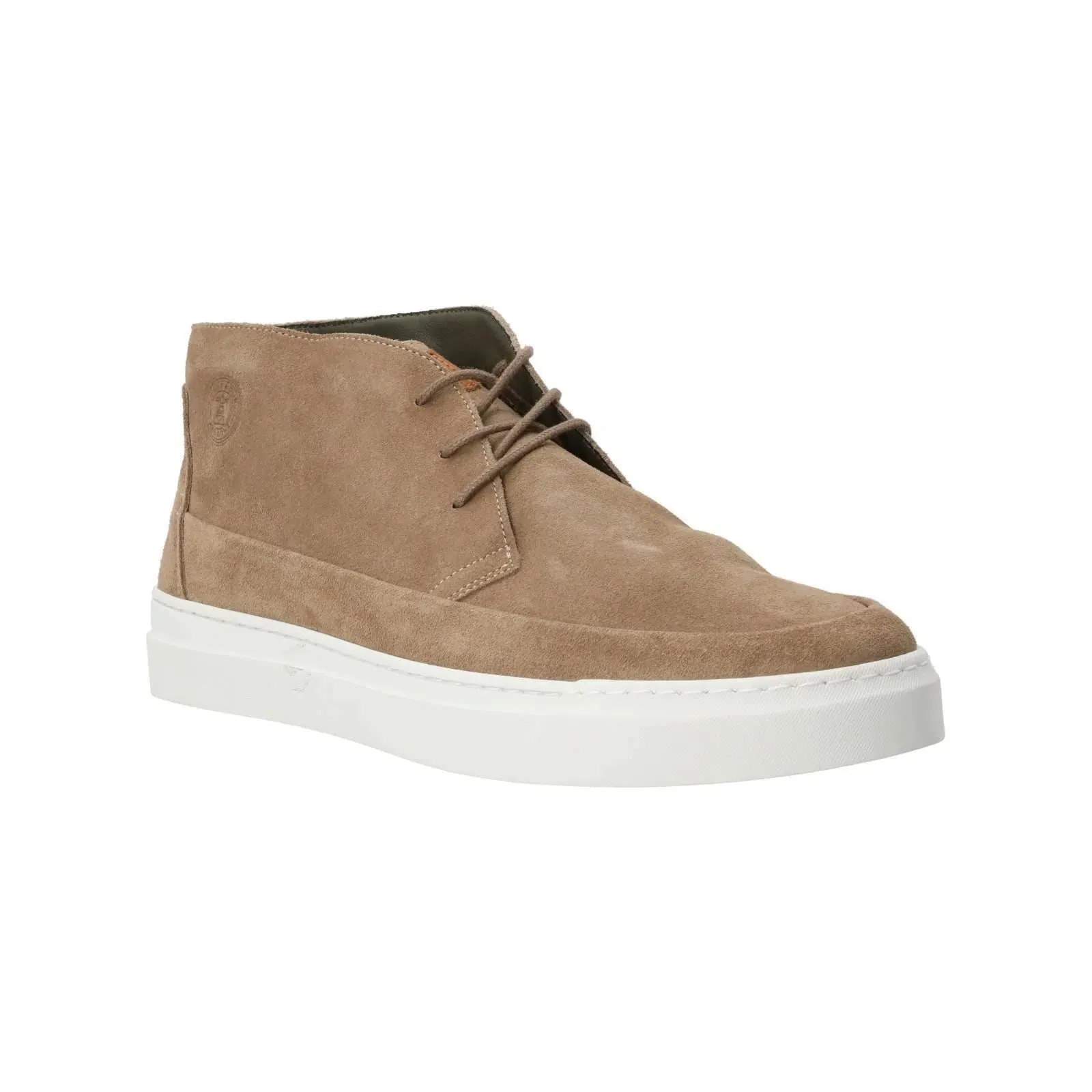 BARBOUR Mason Driving Shoes Lace Up Suede Beige