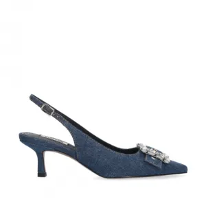 Bibi Lou Mia Pump 55 in Denim