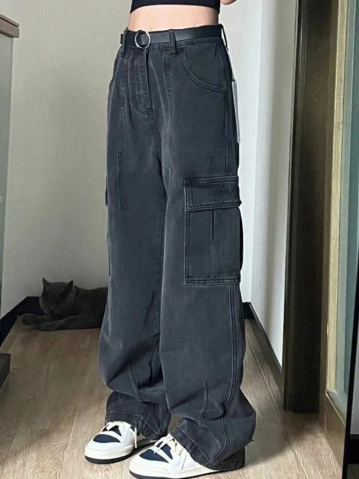 Big Pocket Dangle Cargo Jeans