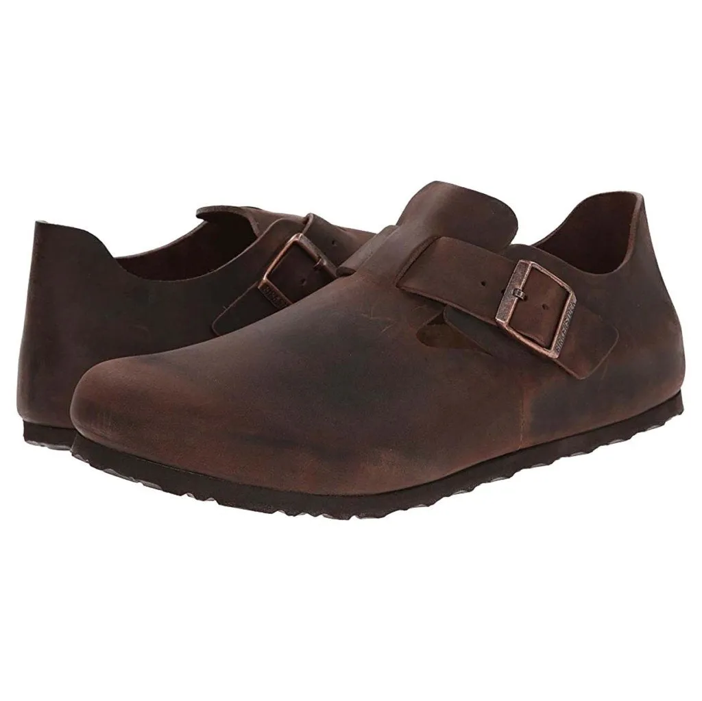 Birkenstock Unisex Shoes London Casual Buckles Closed-Toe Leather - UK 7.5