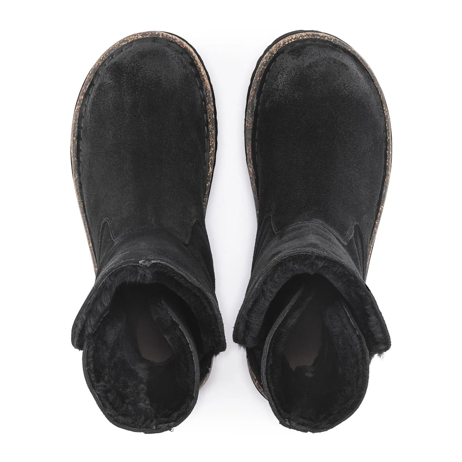 Birkenstock Uppsala Boot (Women) - Black Suede/Black Shearling