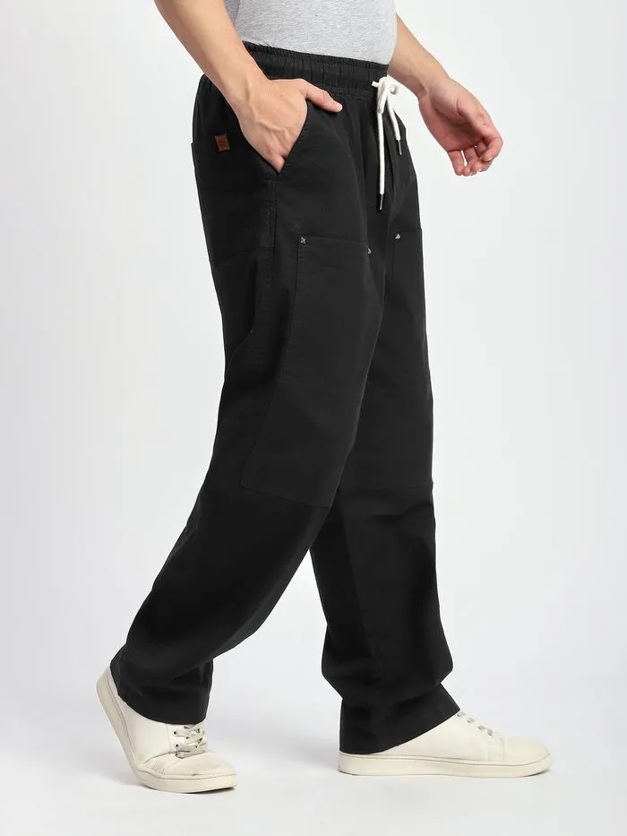 Black Baggy Sweatpants - Loose Fit Comfort for Men