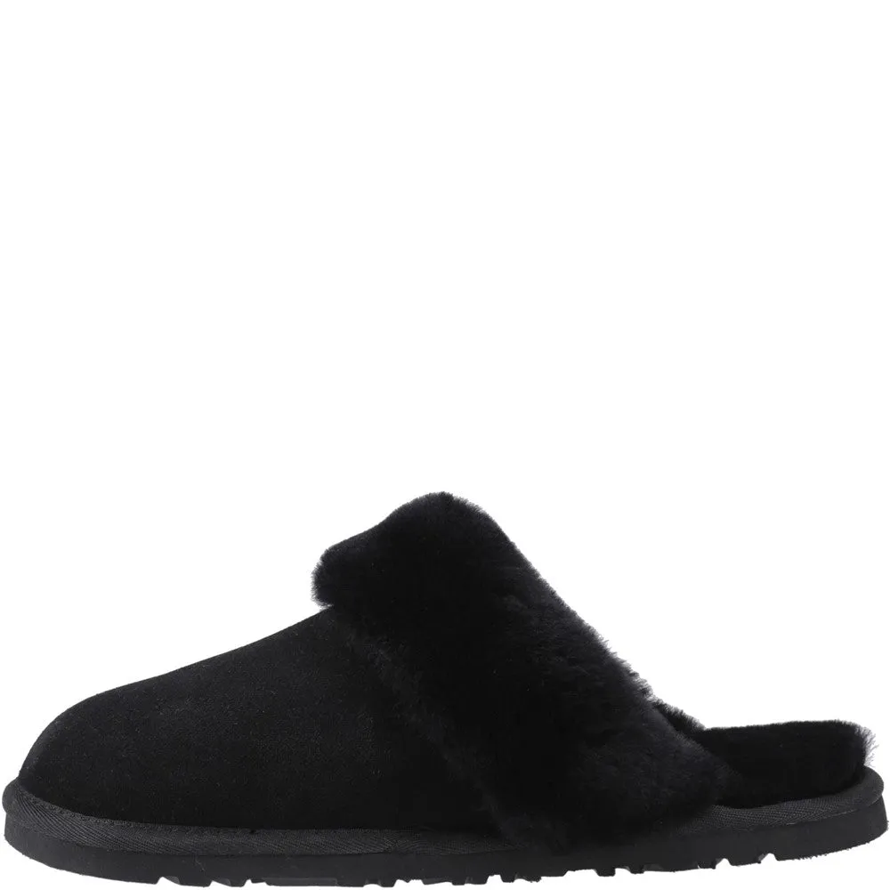 Black Samantha Mule Slippers