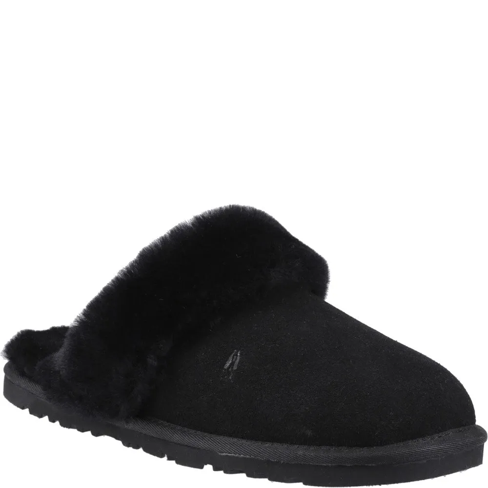 Black Samantha Mule Slippers