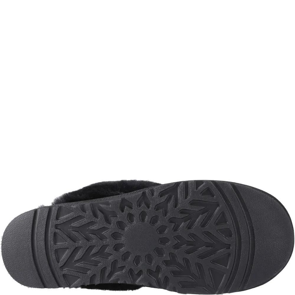 Black Samantha Mule Slippers