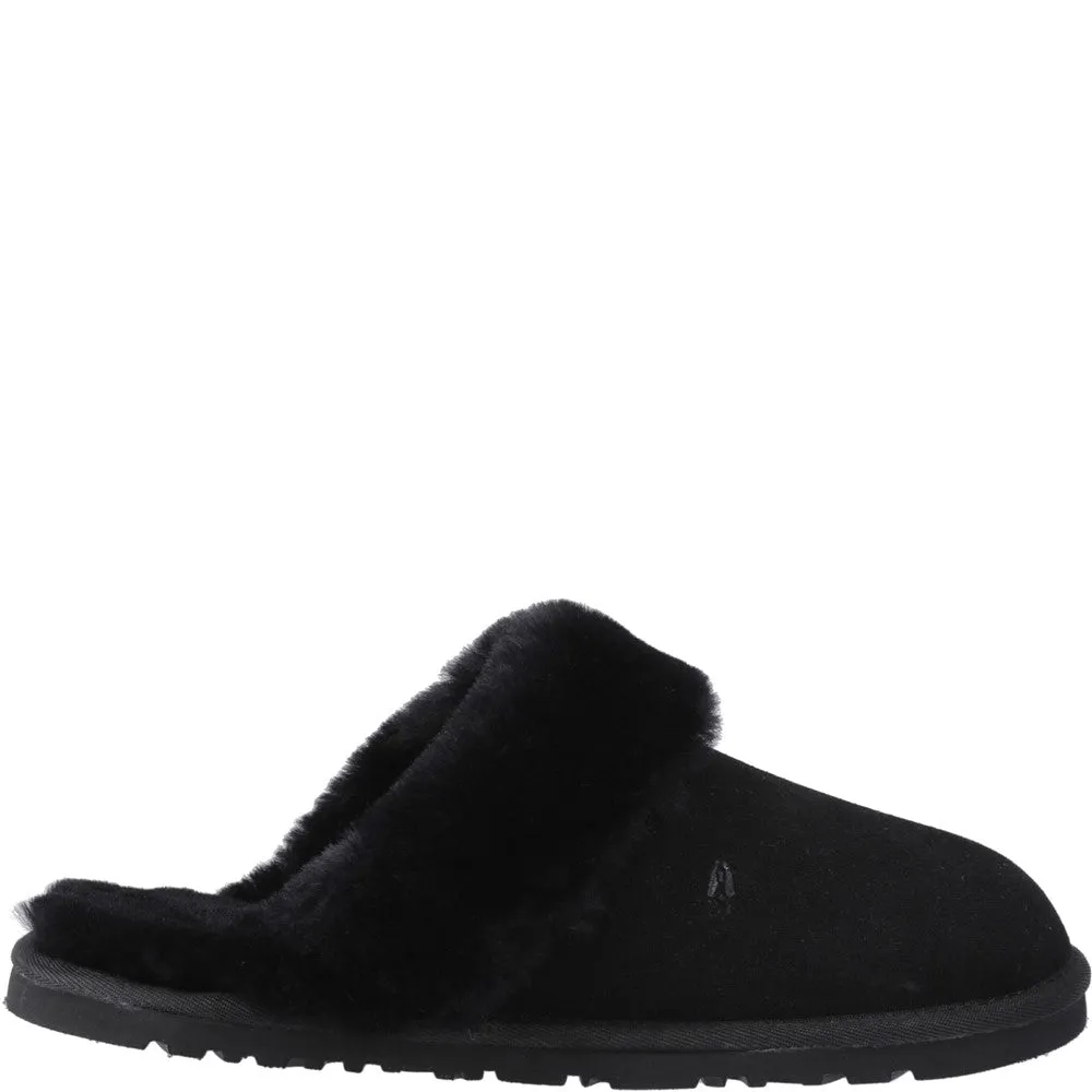 Black Samantha Mule Slippers