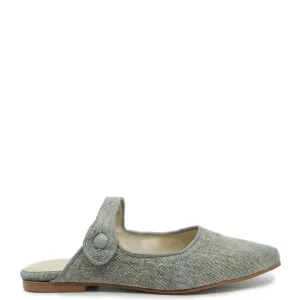 Blublonc Washed Jean Pointed Mule