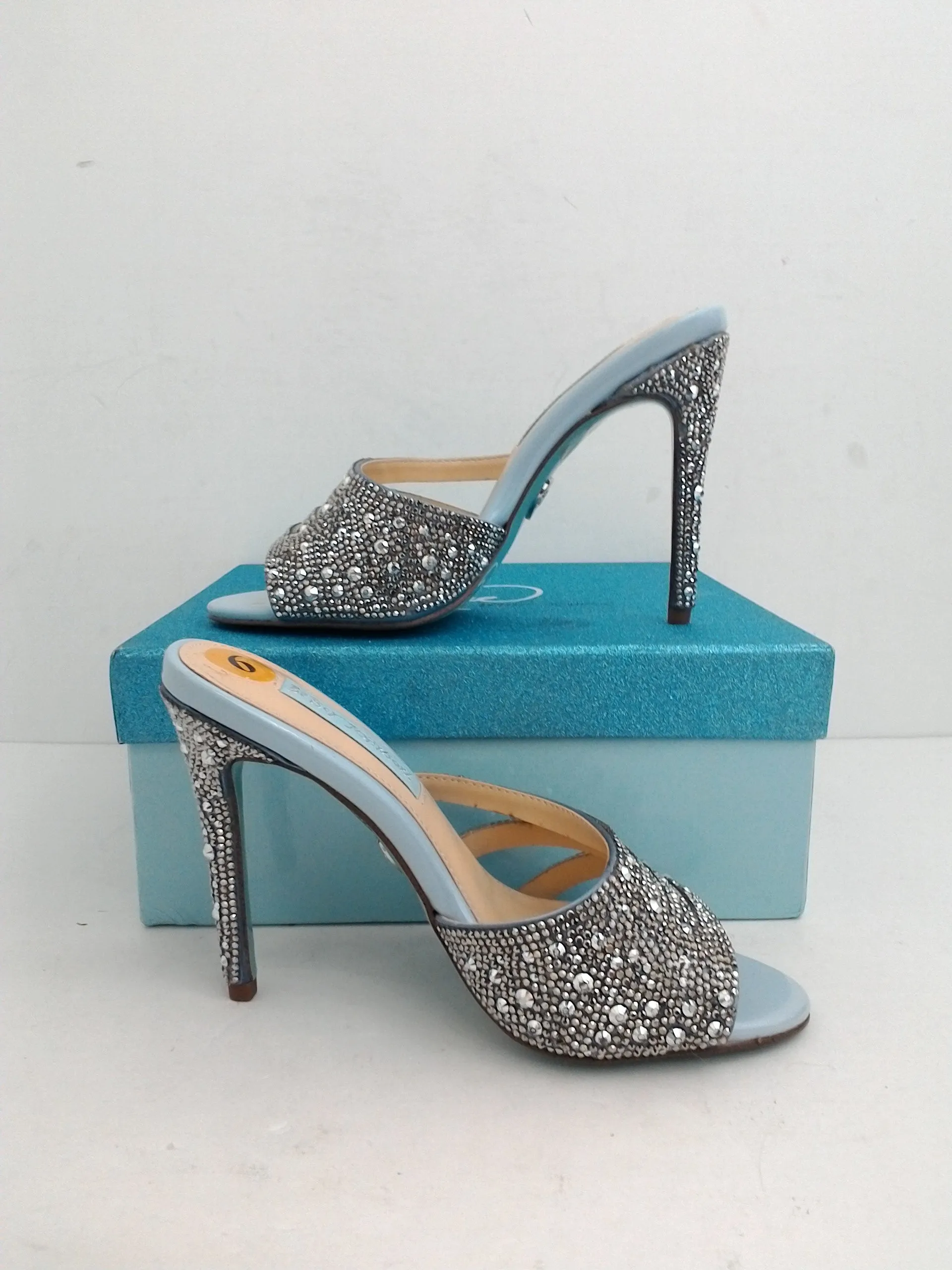 Blue Betsey Johnson Women's Riri Dusty Blue Mule Size 6 M