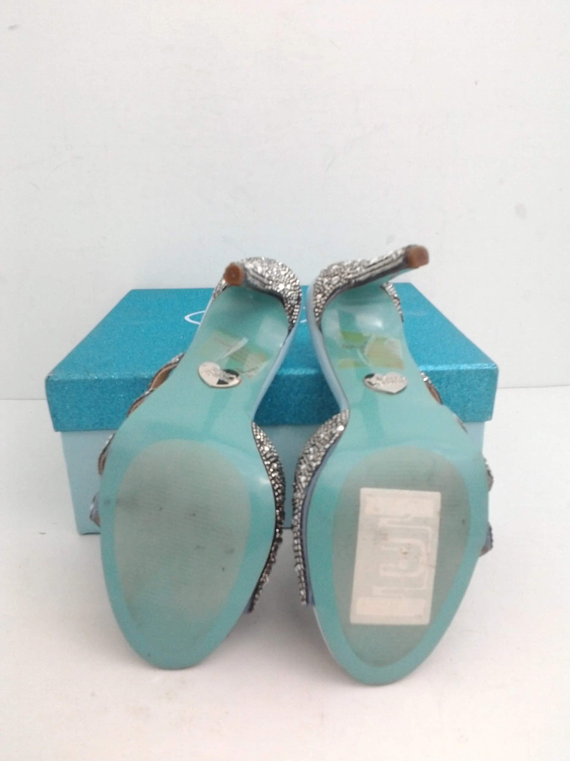 Blue Betsey Johnson Women's Riri Dusty Blue Mule Size 6 M