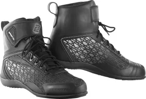 Bogotto Aaron Motorcycle Boots with Impact Sole, Black/White