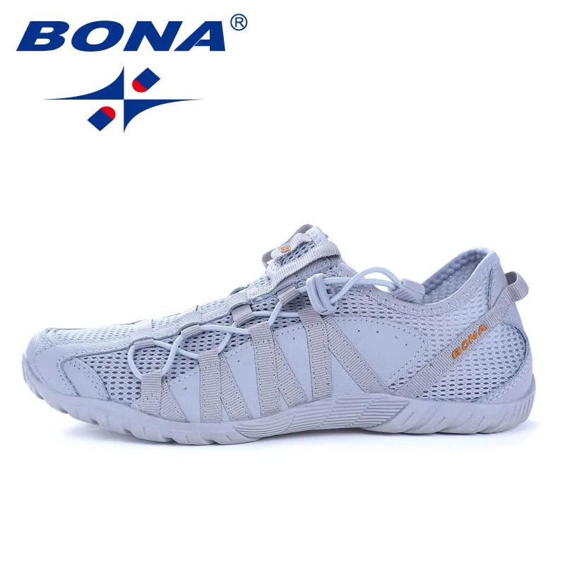 BONA Super Light Breathable Rubber Sole Running Shoes for Men