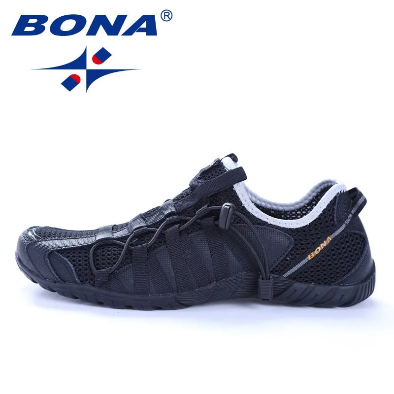 BONA Super Light Breathable Rubber Sole Running Shoes for Men