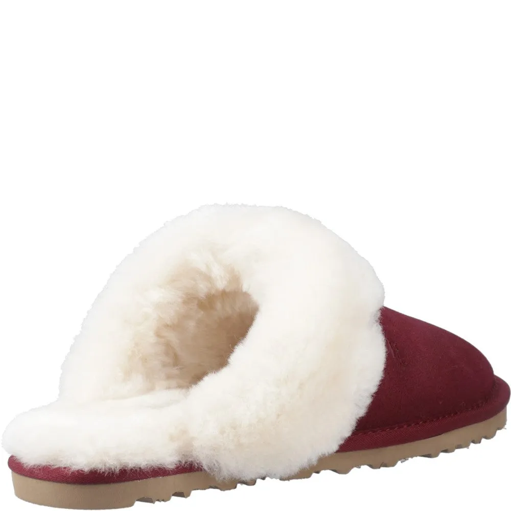 Bordeaux Samantha Mule Slippers