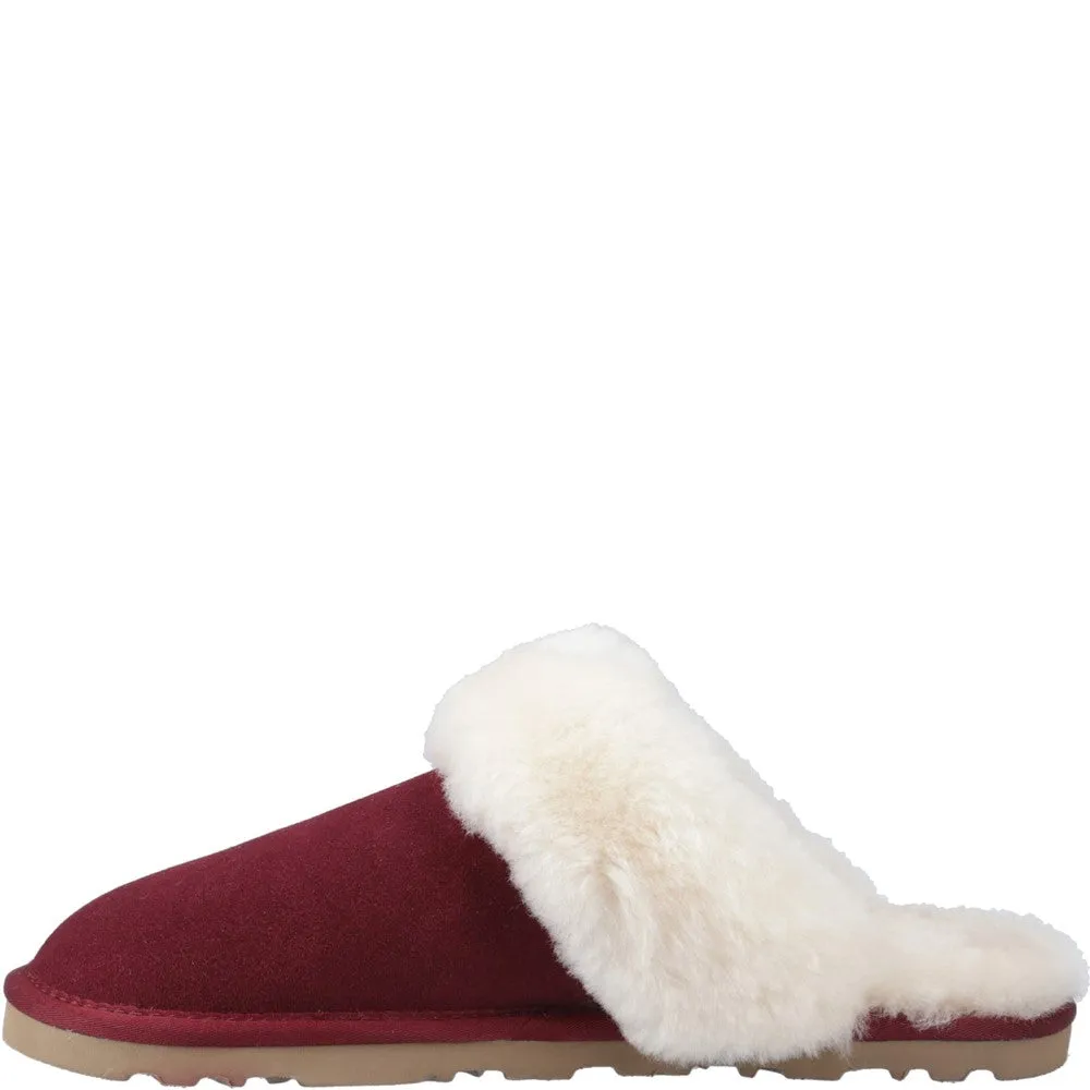 Bordeaux Samantha Mule Slippers