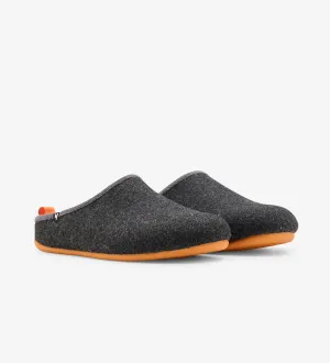 Borj eco felt mule slippers, contrast rubber soles