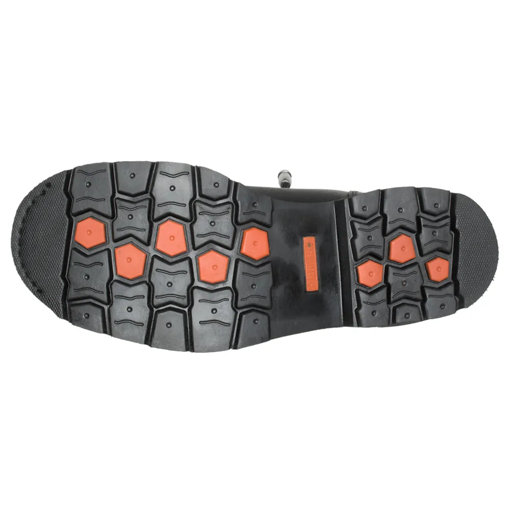 Brake Light Round Toe Motorcycle Boots