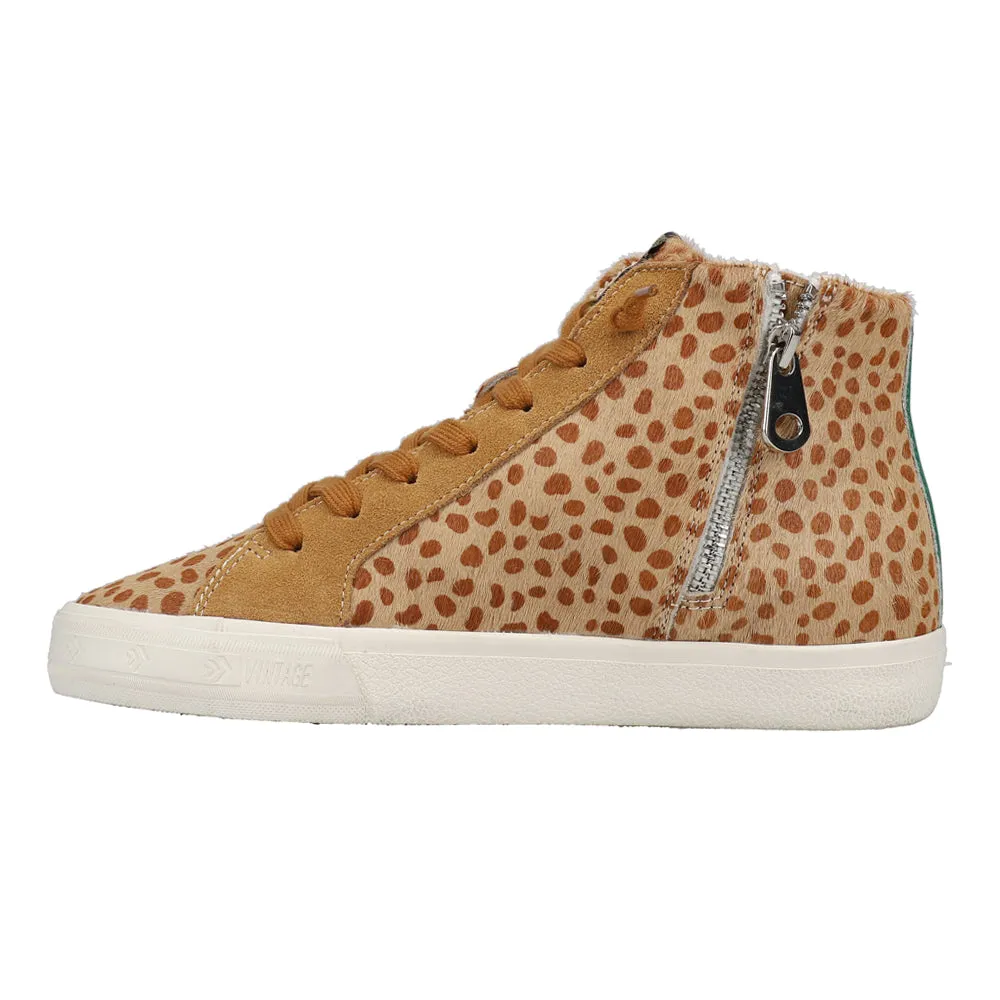 Break Out Metallic Leopard Print High Top Sneakers