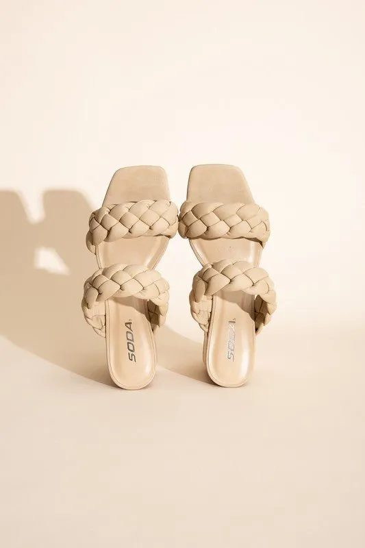 Buggy Braided Strap Heels