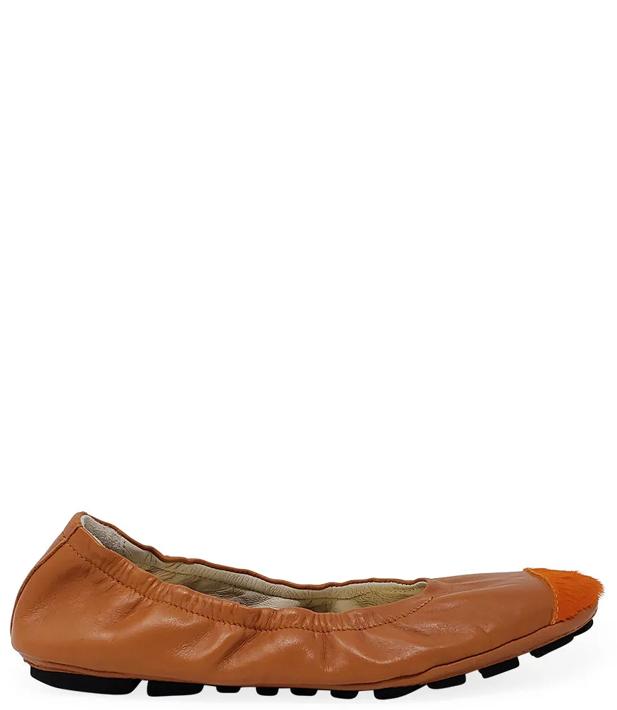 Canyon Calf Hair Tip Ballet Flat