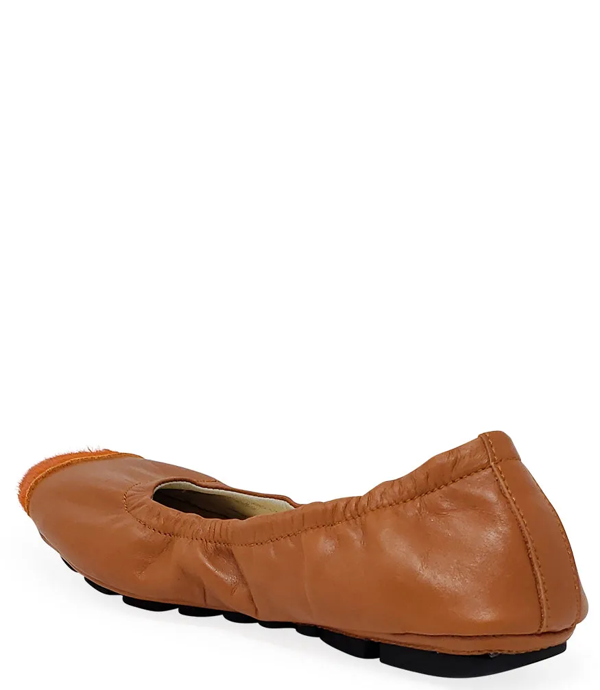 Canyon Calf Hair Tip Ballet Flat