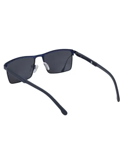 Carlton London Premium Blue Toned with Polarised Lens Square Sunglass for unisex