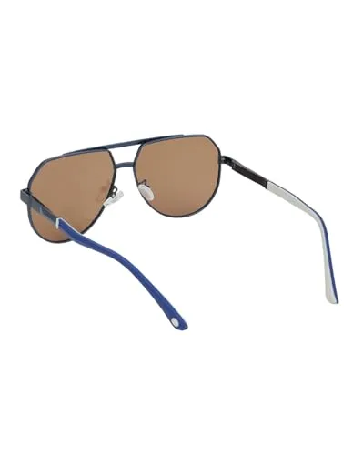 Carlton London Premium Blue with Brown Toned & Polarised Lens Rectangle Sunglass for men