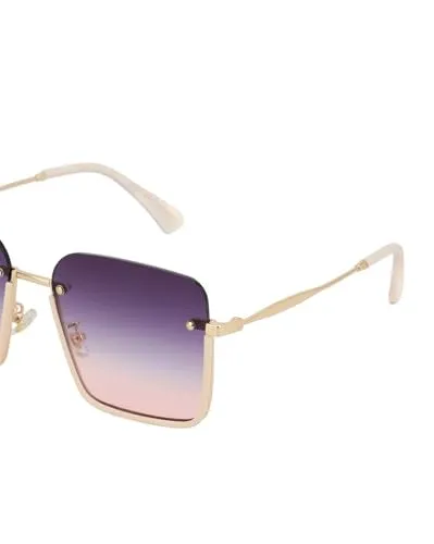 Carlton London Premium Gold Toned & UV Protected Lens Oversized Sunglass for women